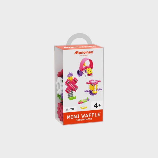 MINI WAFFLE CONSTRUCTOR PINK MEDIUM 70 PCS