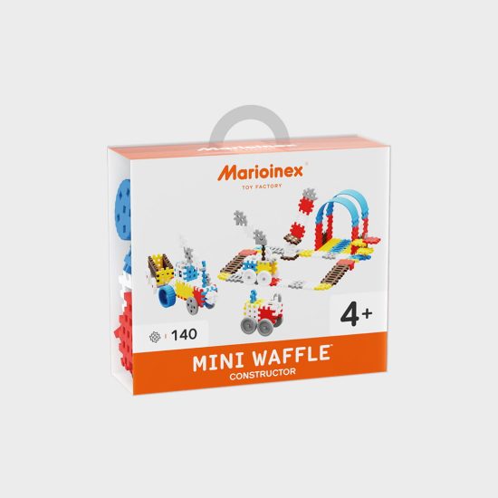 MINI WAFFLE CONSTRUCTOR BLUE LARGE 140 PCS