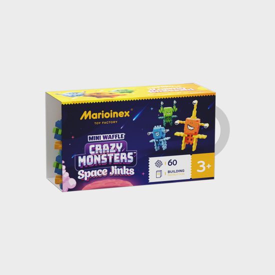 MINI WAFFLE - CRAZY MONSTERS SPACE JINKS 60 PCS