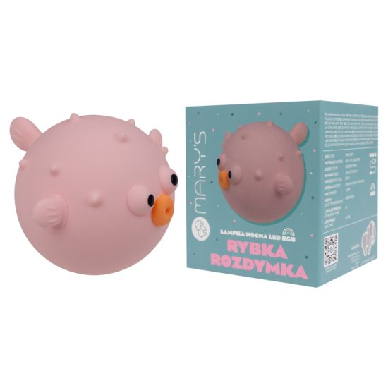MARY'S Pink Puffer Fish LED Night Light