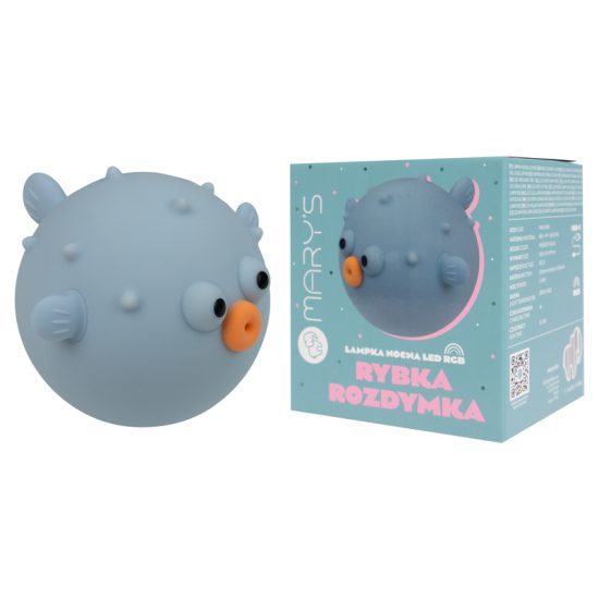 MARY'S LED Night Light Puffer Fish Blue