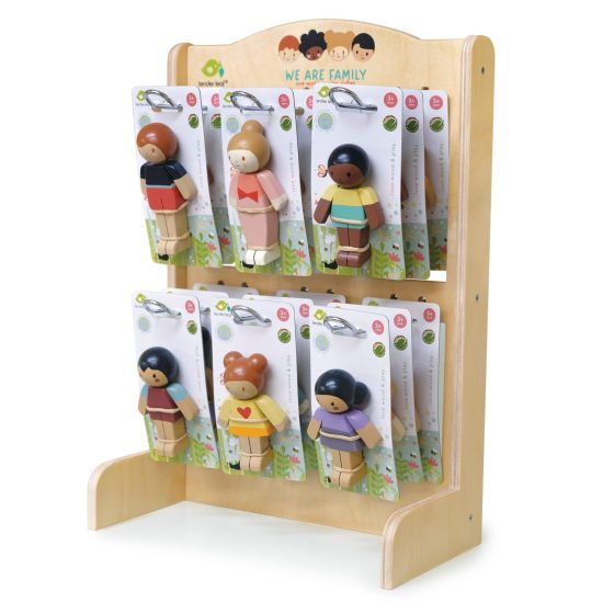 WE ARE FAMILY DOLL SHELF