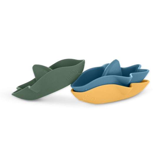 PETITE e MARS Silicone bath toys Sharks 3 pcs 6m+