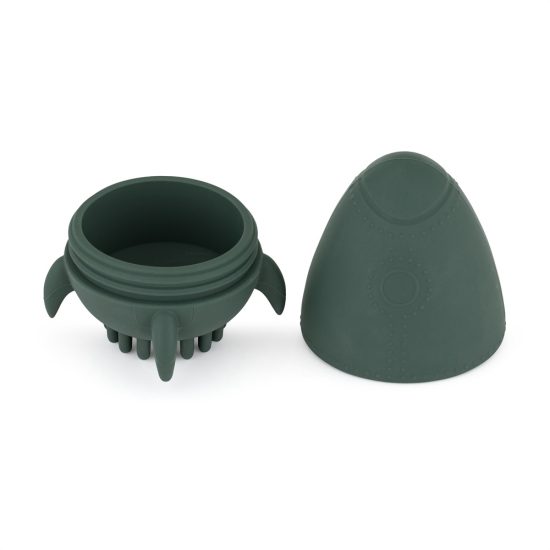 PETITE e MARS Silicone toy e shower brush Splashy Rocket Misty Green