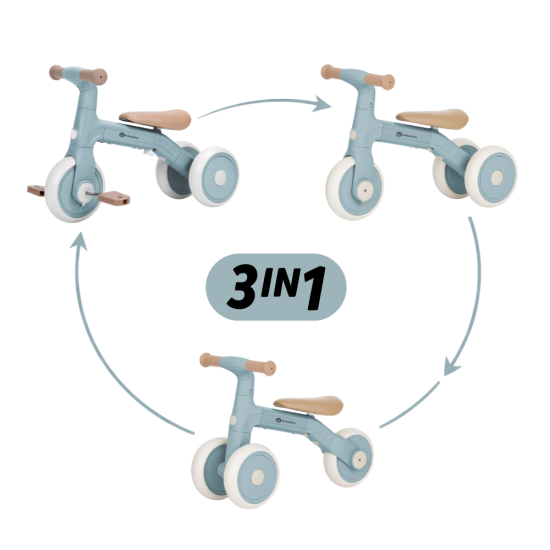 Balance bike Bingo 3 in 1 Sterling Blue 12m+