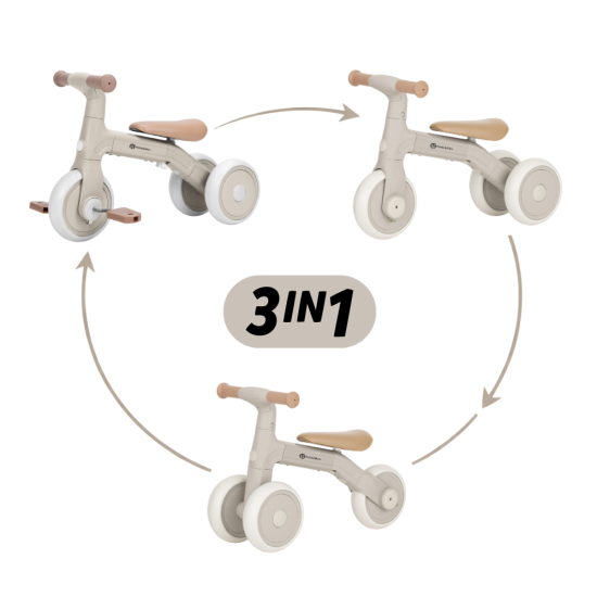 Balance bike Bingo 3 in 1 Ivory White 12m+