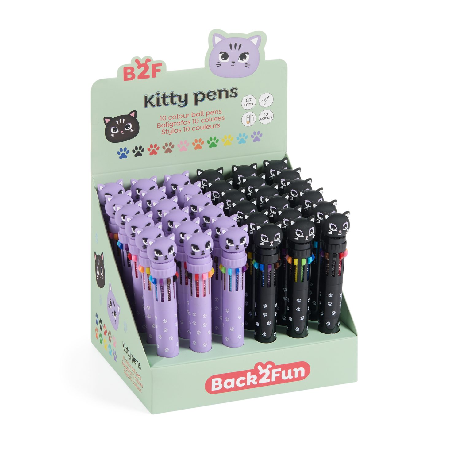 DISP. 36 BALLPENS 10 CLR. KITTY B2F - immagine 1