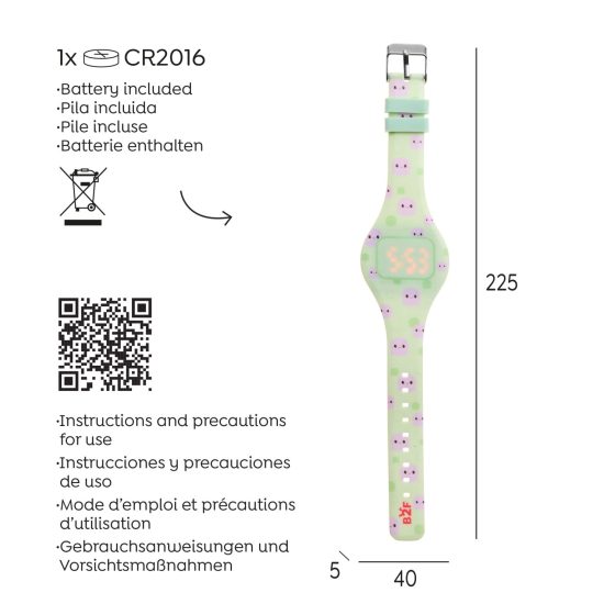 ROUND DIGITAL WATCH OCTY B2F