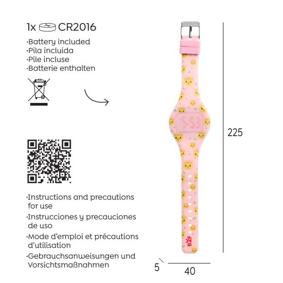 ROUND DIGITAL WATCH GIRAFFE B2F