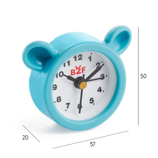 ALARM CLOCK TEDDY BLUE B2F