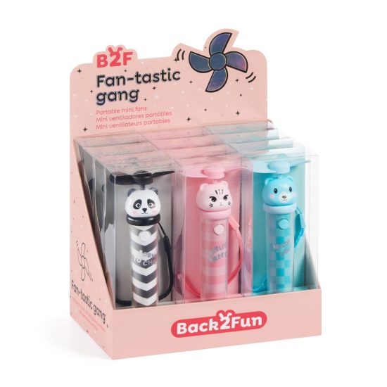 DISP. 12 PORTABLE MINI FANS B2F