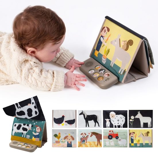 Farm musical Tummy Time Book